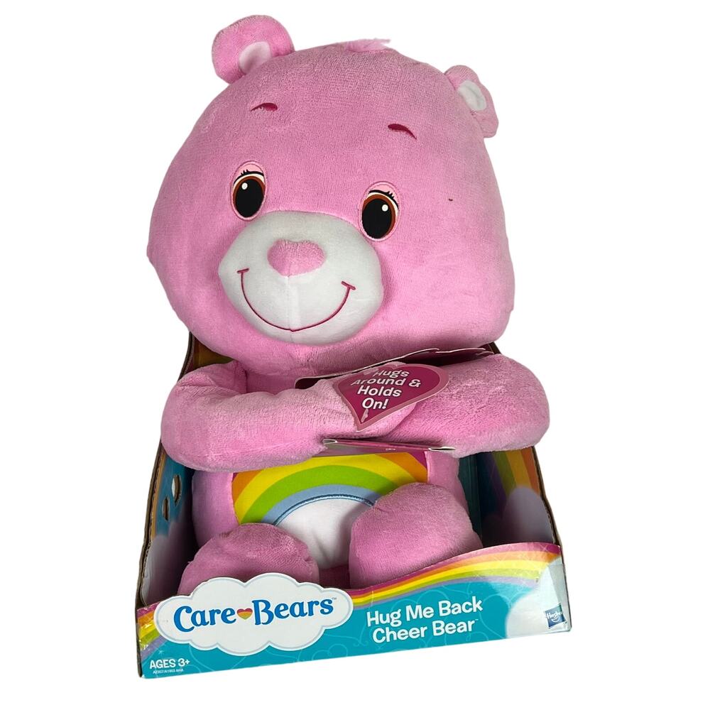 Hasbro Care Bears Hug ME Back Cheer Bear Plush Stuffed Animal New in Box